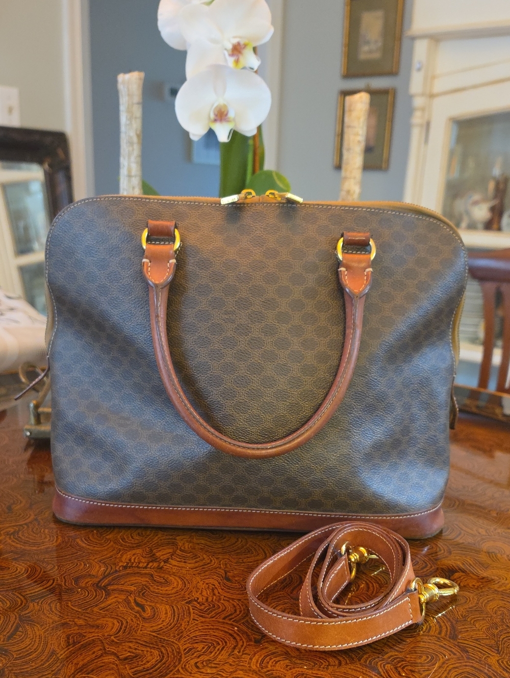 Vintage Celine Macadam Dome Handbag